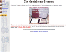 Tablet Screenshot of confederatetreasury.com